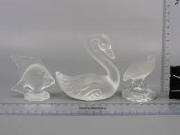 Frosted Glass Animals Inc Fenton Swan