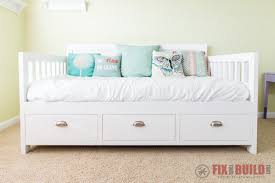 diy daybed with storage drawers twin