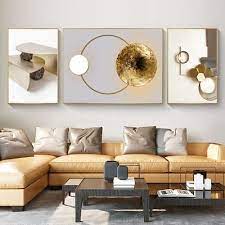 3 Pieces Modern Geometric Abstract Wall