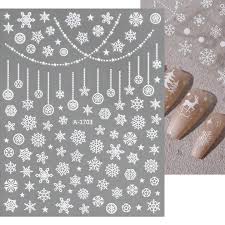 1 sheet christmas nail sticker diy 3d