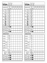 Each time you have that, the total of all the identical die faces will be your score. Yahtzee Score Card Fill Online Printable Fillable Blank Pdffiller