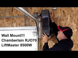 wall mount garage door opener install