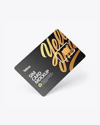 Your resource to discover and connect with designers worldwide. Sim Card Mockup In Stationery Mockups On Yellow Images Object Mockups