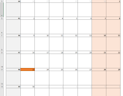 dynamically changing calendar in excel