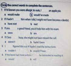Solved Circle the correct words to complete the sentences. 1 | Chegg.com