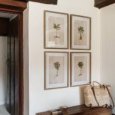 Brookby Set Of 4 Framed Tropical Wall