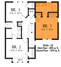 rustic 2 story tiny home plan with