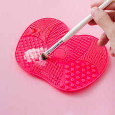 silicone makeup brush cleaner scrubber