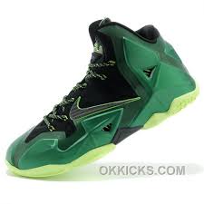 Nike Lebron James Xi Green Basketball Shoes Authentic Ddxc3z