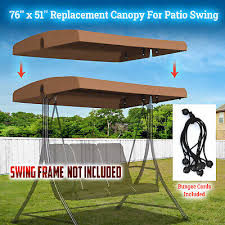 76 X51 Patio Outdoor Swing Canopy