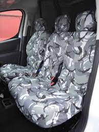Grey Camo Driver Double Passenger Seat
