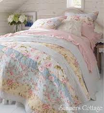 yellow pink roses blue flowers queen quilt