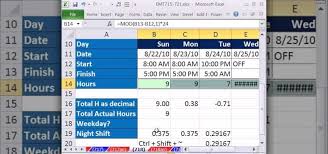 how to calculate hours worked while