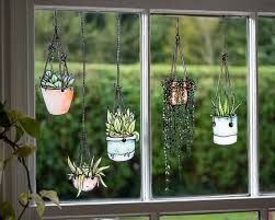 Hanging Plants Window Stickers