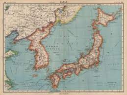 The map is taken from a history of japan by murdoch and yamagata. Japan Korea Shows Japanese Occupied Manchuria Bartholomew 1944 Old Map Ebay