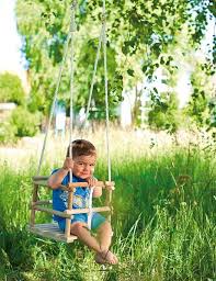 Toddler Swing Seat Made Of Wood Pearl