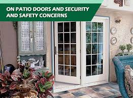On Patio Doors And Security And Safety
