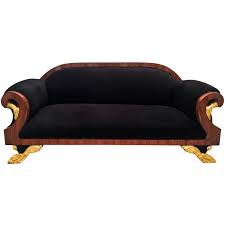 grand sofa french empire style black