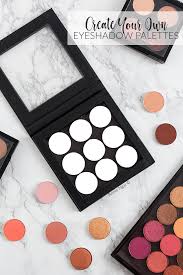 create your own eyeshadow palettes