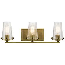 Shop Kichler Lighting Alton Collection 3 Light Natural Brass Bath Vanity Light Overstock 14204905