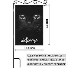 Aoyego Cat Welcome Garden Flag Small