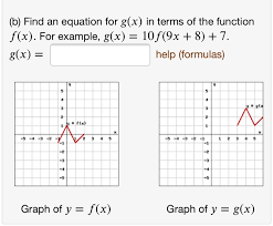 Solved B Find An Equation For G X