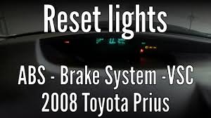 reset the abs vsc and brake system