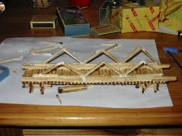 a toothpick bridge across the world