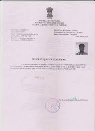 personal pcc certificate attestation