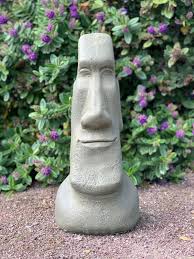 Outdoor Sculpture Statue Face Moai