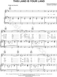 Www.myeslfriends.com (click on karaoke esl for featured songs). Woody Guthrie This Land Is Your Land Sheet Music In G Major Transposable Download Print Sheet Music G Major Music