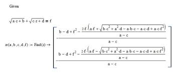Symmetric Polynomials Method