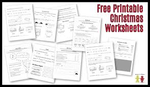 free christmas worksheets for kids