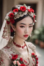 traditional chinese red wedding dress