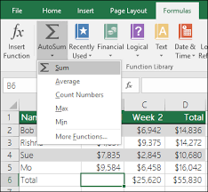 ways to add values in a spreadsheet