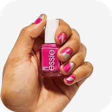 pink retro 80s inspired nail art