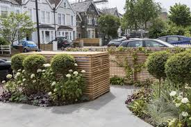 Modern Enclosed Front Garden Driveway