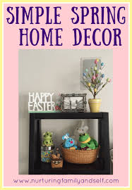 simple spring home decor nurturing
