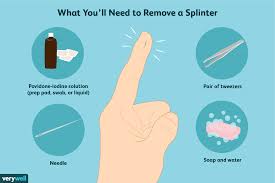how to safely remove a splinter