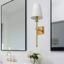 Light Gold Mid Century Wall Sconce