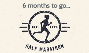 half marathon training 6 months to go