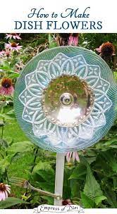 Garden Art Flowers From Dishes