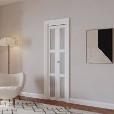 frosted gl folding door