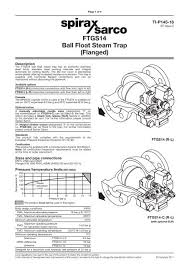 ftgs14 ball float steam trap d