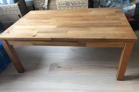 Solid Oak Coffee Table In Bearsden
