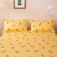 fitted carrot pattern bedsheet poshy bae