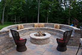 cinder block fire pit diy fire pit