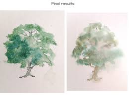 How To Paint Watercolor Trees The