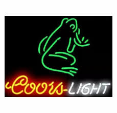Coors Light Frog Neon Sign Only 229 00 Coors Light Neon Signs