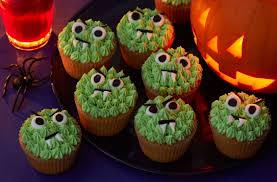 green monster halloween cupcakes